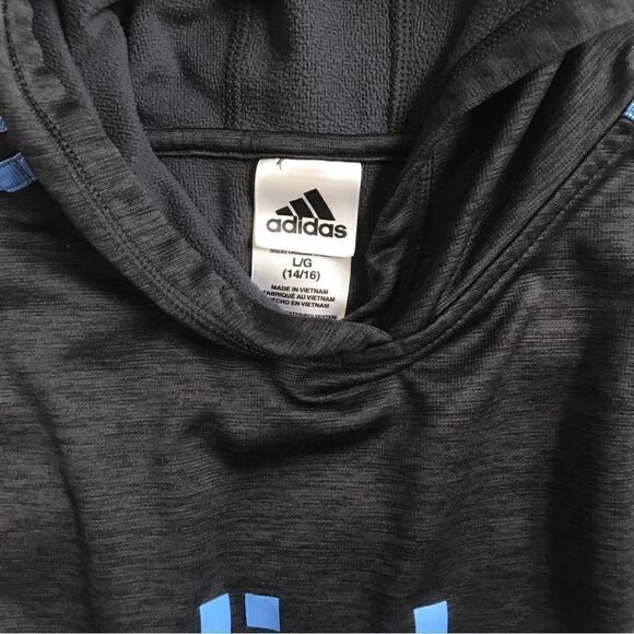 Adidas boys sports hoodie sweatshirt size L - Picture 2 of 2